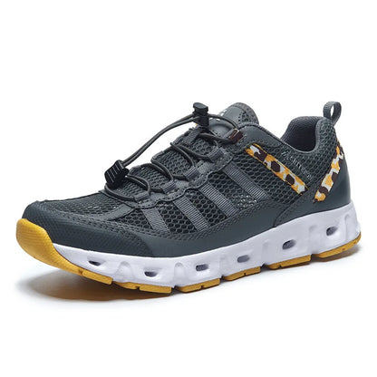TaoBo 2024 Big Size 46 Men Upstream Quick-Drying Sports Footwear, Women's Aqua Shoes, Quick Lace-Up Climbing Trekking Sneakers