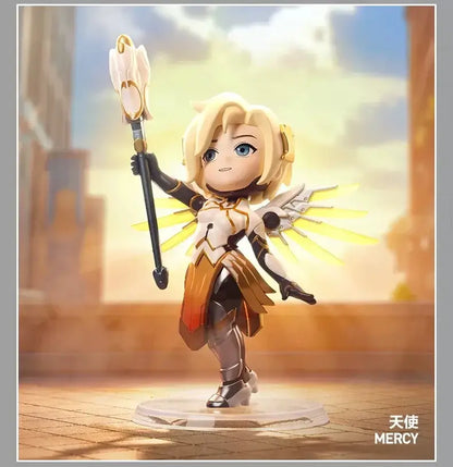 POP MART Genuine Overwatch Play Of The Game Series Blind Box PVC Collectible Figurines Desktop Ornaments Girl Toy Model For Fans