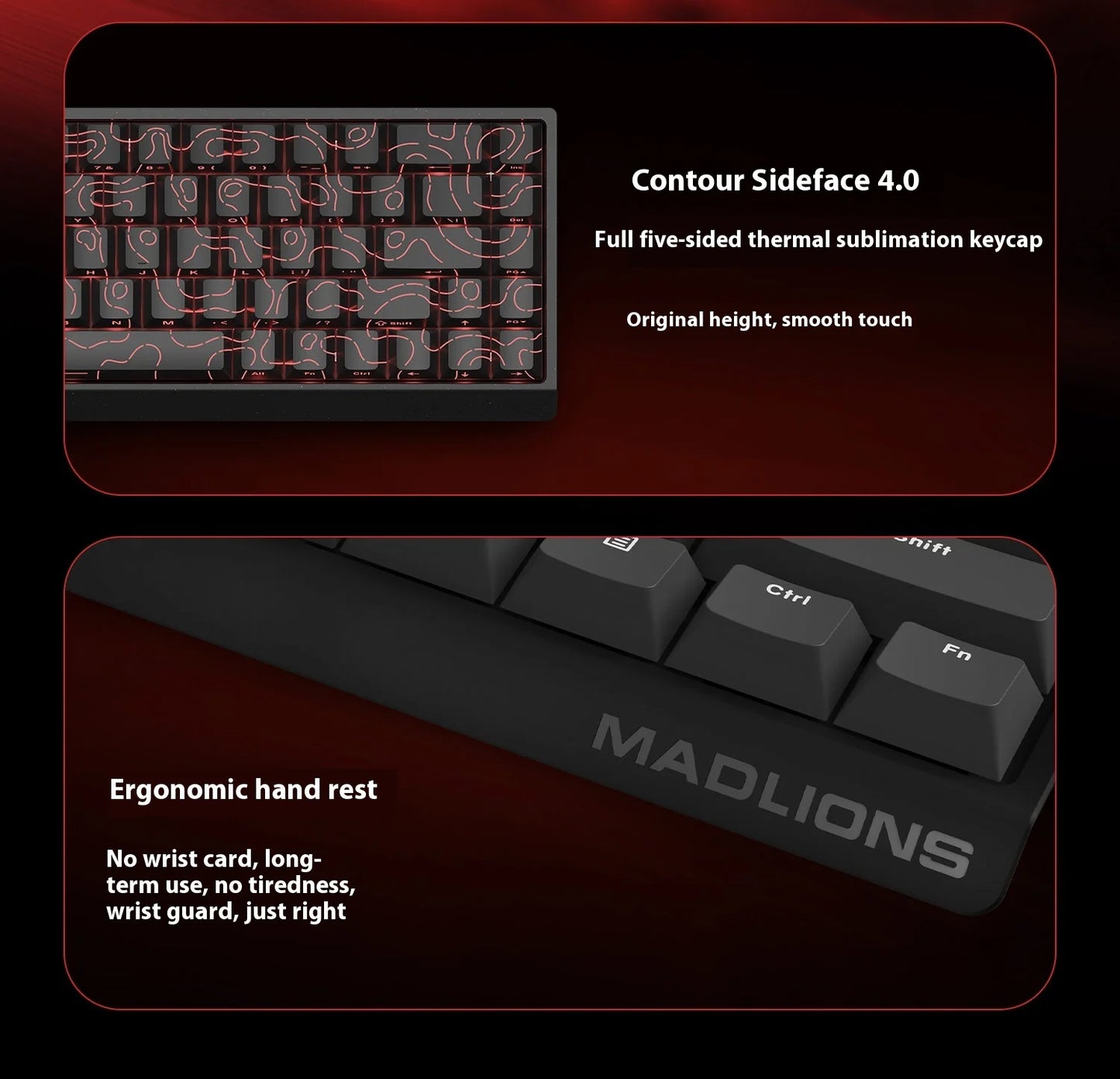 MADLIONS MAD60HE MAD68HE Magnetic Switch Keyboard Mechanical Keyboard 8000Hz 0.01mmRT Wired Custom Valorant Gaming Keyboard
