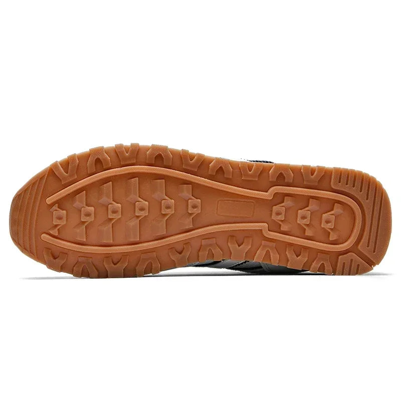Jesienne buty sportowe męskie, płaskie buty do biegania, białe, trwałe, klasyczne buty casualowe, niskie, modne buty trekkingowe i do chodzenia