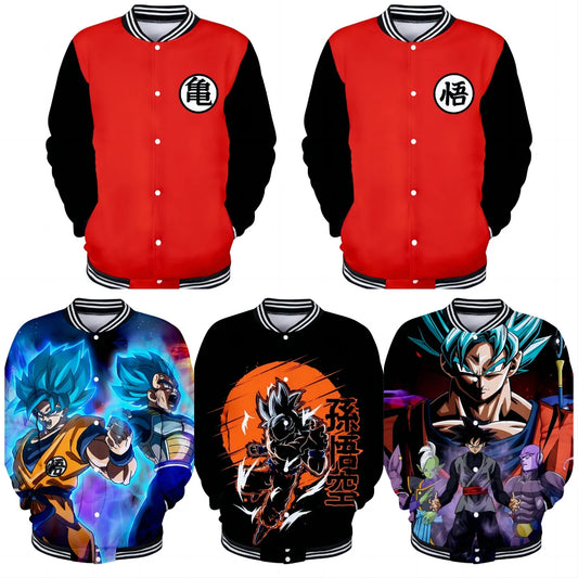 Dragon Ball ulična odjeća bejzbolska uniforma za muškarce, žene, dječake, odrasle, kostimi, jakne, proljeće, jesen, kaput, kardigan, dukserica, poklon
