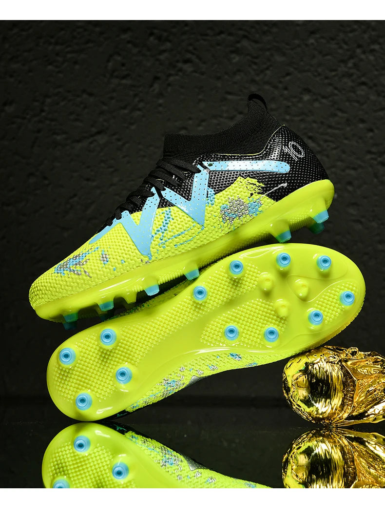 Chaussures de football pour hommes, crampons de terrain professionnels, résistants, décontractés, antidérapants, de haute qualité.