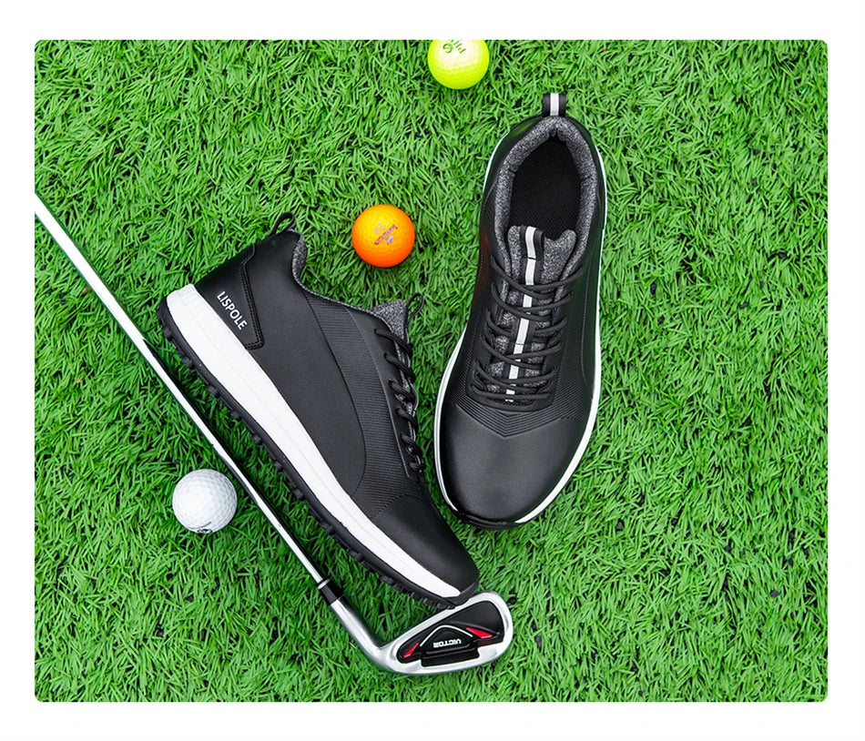 Hot Sale Leisure Golf Shoes Men's Waterproof Golf Spikes Sneakers Professional Non-Slip Golf Trainers Luxury Sports Shoes