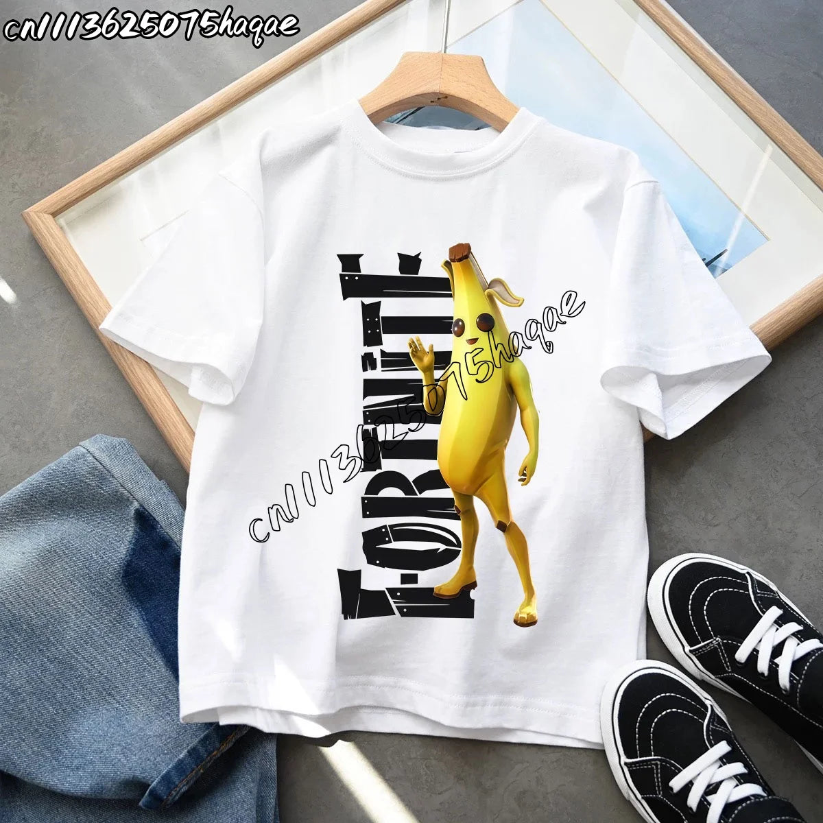 Summer New Fortnite Children T-shirts Cartoon Character Graphic T-shirt Casual Sports Short Sleeves Sports Tops Kids Boys Clothing