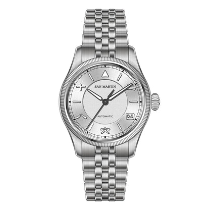 San Martin 39.5mm Men Pilot Watch YN55 Automatic Mechanical Aviation Watches Chinese Style Original Design SN0033 Field Watch