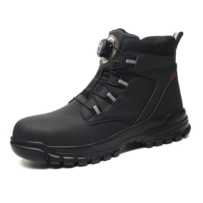 Bottes de sécurité imperméables pour hommes, chaussures de travail Parker en acier, bouton rotatif, chaussures de protection, taille 47, 48, hiver