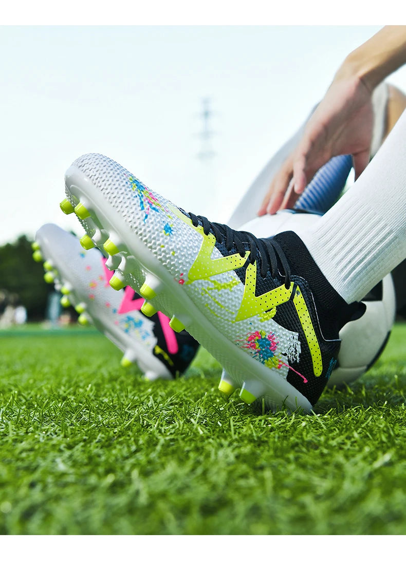 Chaussures de football pour hommes, crampons de terrain professionnels, résistants, décontractés, antidérapants, de haute qualité.