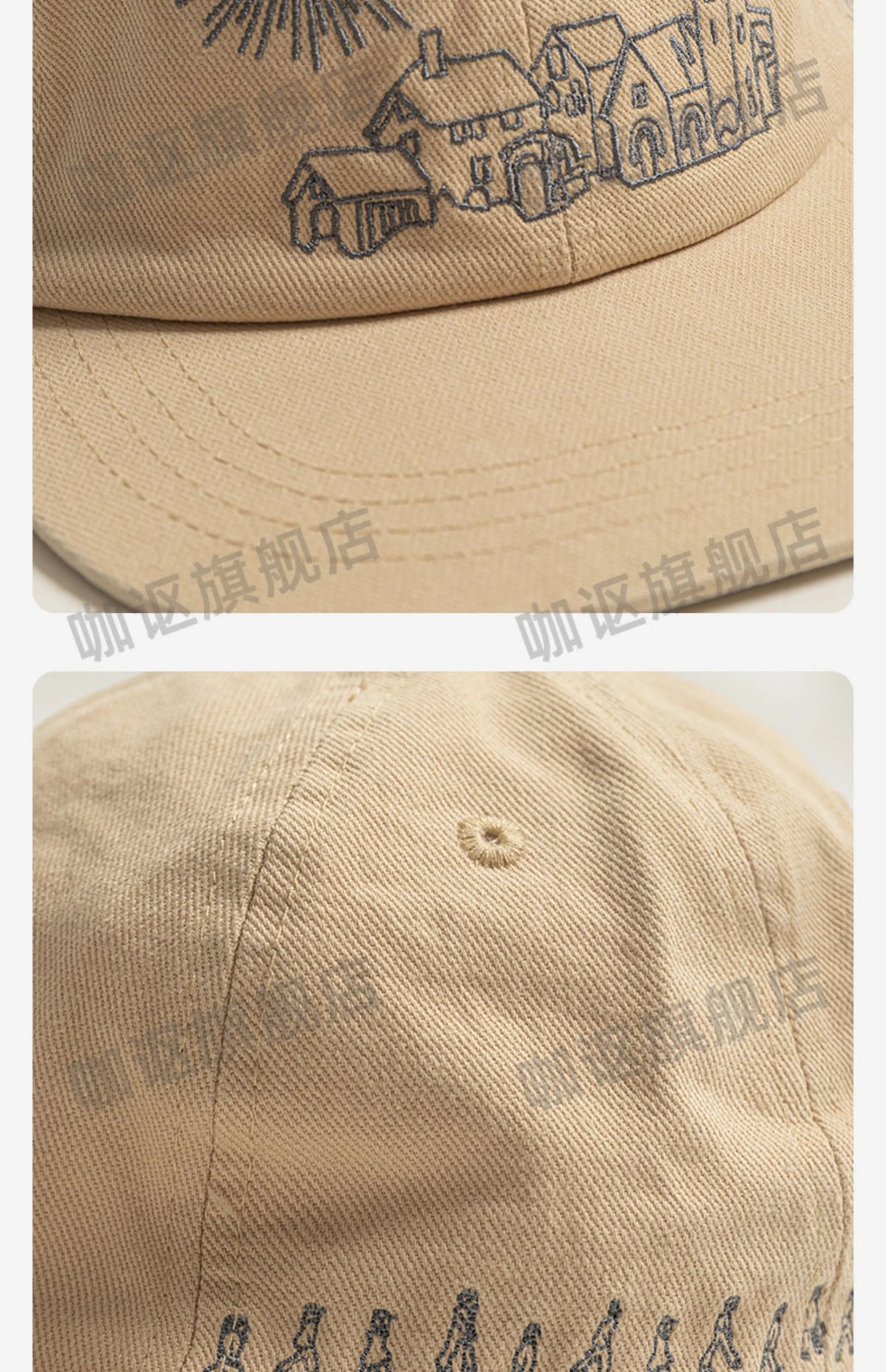 Heavy Embroidery Flat Brim Baseball Cap Niche Unisex Hip Hop Duckbill Cap Fashion Versatile
