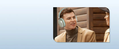 NC95 Hybrid Active Noise Cancelling Headphones Wireless Bluetooth 6.0 Over Ear Headphones with 65H Playtime, Hi-Res Audio, Knob Control