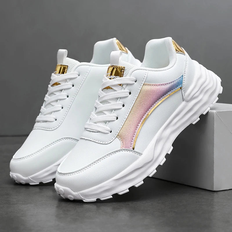 New summer fashionable women's sports shoes, versatile lightweight and durable running shoes, shock-absorbing daily walking shoes