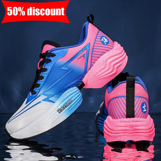 Sportschoenen voor koppels – Professionele marathon- en joggingschoenen, schokdempende trainingsschoenen met hoge veerkracht en antislip-raceschoenen