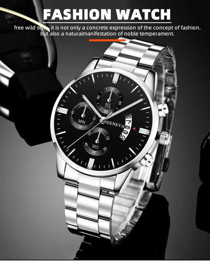 Mode Herenhorloge Luxe Kalender Kwarts polshorloge Zakelijke horloges Herenklok Herenarmband