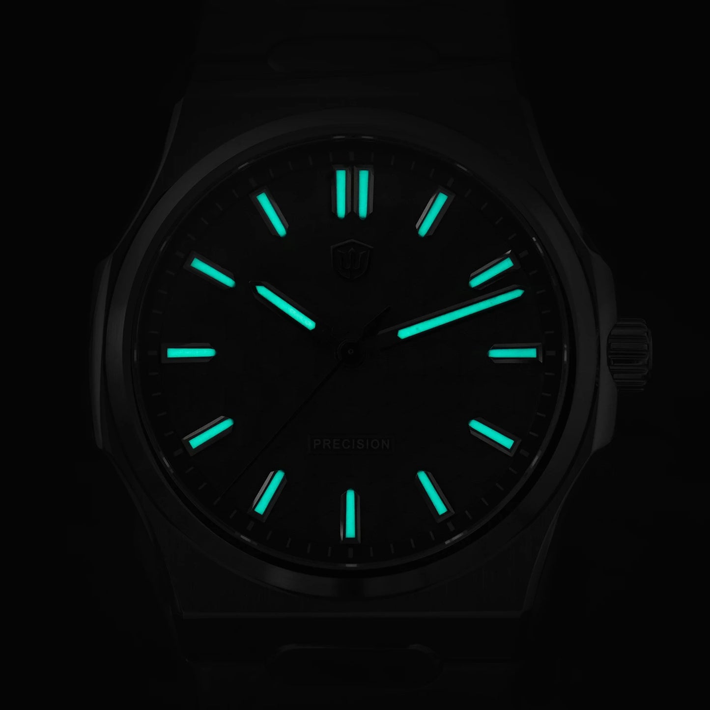 Watchdives WD0016 Super Black Men's Watch Ultra Light-Absorbing Dial VH31/VH60 Sweep Second Quartz Movement Stainless Steel Watch