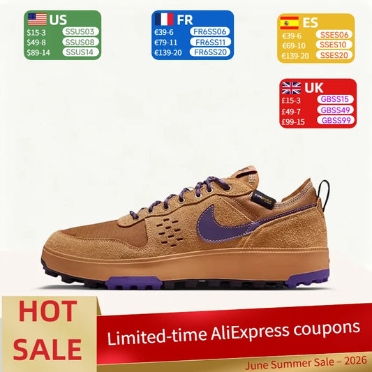 Nike C1TY Retro divatos, alkalmi, sokoldalú, kiváló minőségű, tartós, alacsony szárú cipő csúszásgátló talppal (unisex) – barna HJ4316-200