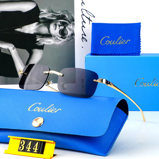 New Rectangle Vintage Sunglasses Women Fashion Shopping Square Colorful Classic Casual Frameless Rimless Men Sun Glasses UV400