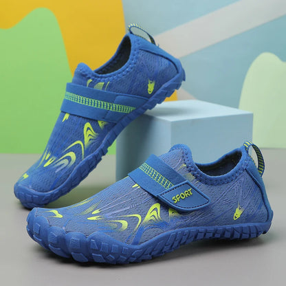 New children's boys and girls beach quick diving shoes, Qianjiang swimming shoes, indoor fitness floor shoes, bathroom shoes, sizes 29-38