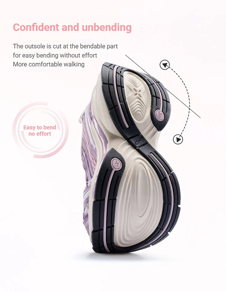Xtep Basque 3 Sneakers Women Lightweight Wear-Resistant Trendy Durable Thick Sole Casual Sports Female Shoes 874218320006