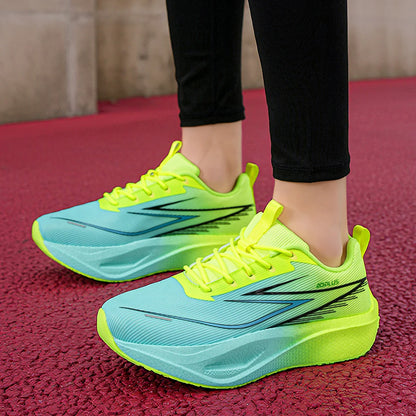 Unisex Sports Shoes Trendy Mesh Breathable Professional Running Shoes Outdoor Fitness Comfortable Lace-Up Sports Shoes for Men