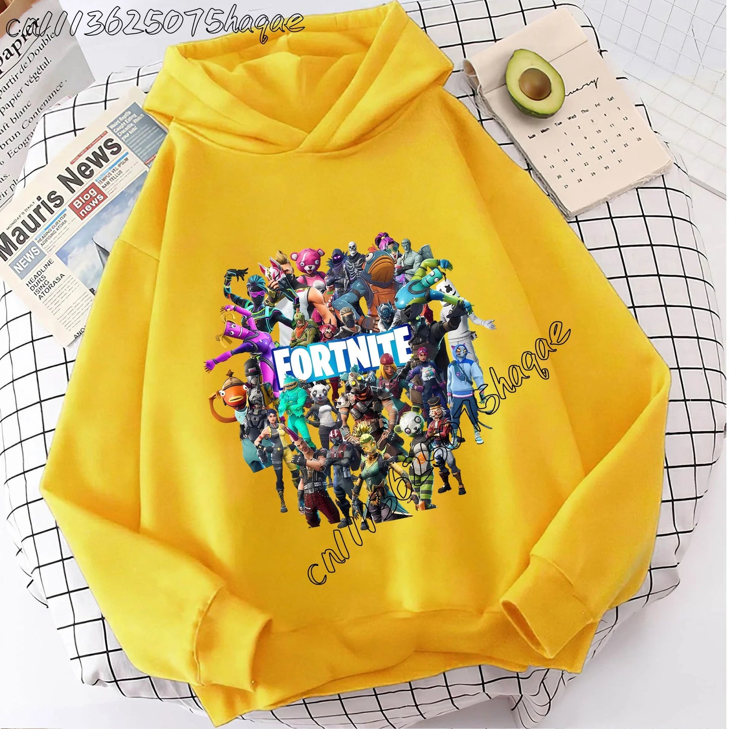 Casacos com capuz Fortnites para criança, sweatshirts anime Fortress Night, hoodies de jogo para primavera e outono, roupa desportiva infantil, presente