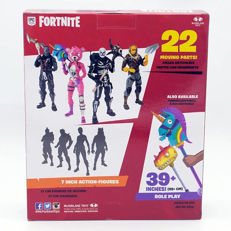 Game Fortnite Raptor Black Knight Skull Trooper Premium Cuddle Team Leader MogulMaster Action Figure Room Decoration Toys Gift
