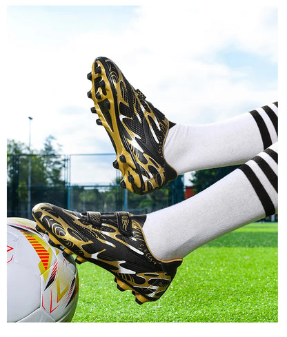 Scarpe da calcio per bambini, scarpini professionali da scuola, tacchetti per erba, allenamento sportivo, calzature outdoor e futsal per ragazzi, 28-38