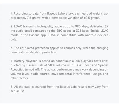 Baseus Eli Sport 2 avoimetyyppiset langattomat kuulokkeet, Bluetooth 6.0, OWS-kuulokkeet, korkean resoluution ääni LDAC-tuella, OWS-kuulokkeet, korvakoukulla varustetut urheilukuulokkeet