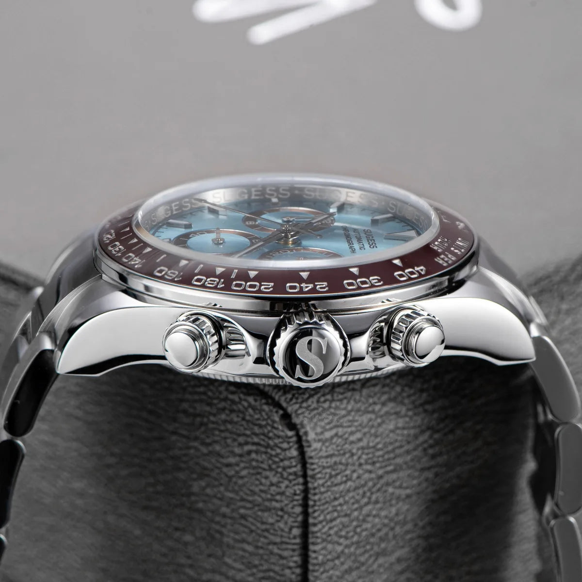 Sugess Diving Men's Watch Panda Automatic Mechanical Chronograph Peacock SL4801 Movement Wristwatch Waterproof Ceramic Bezel New