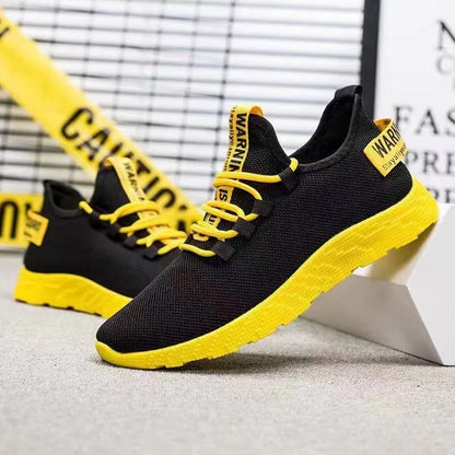 Baskets pour hommes chaussures de sport en maille légère décontractée été hommes en plein air semelle souple respirant confort mode marée chaussure de course
