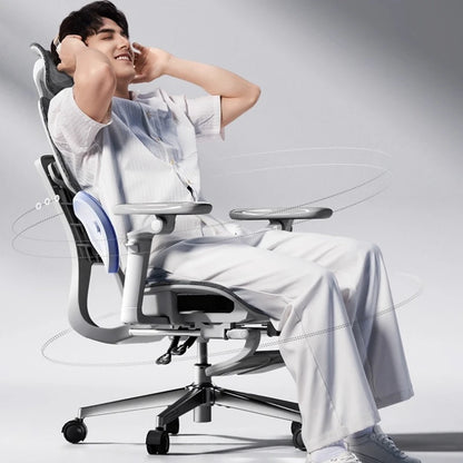 Ergonomic Office Mesh Chair Adjustable Executive Computer Chair with Rolling Swivel Base, Modern Gaming Chair for Home Office Desk Setup