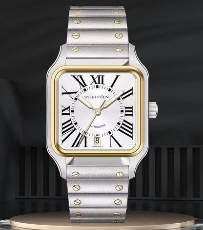 2025 New High Quality Specht&Sohne Watch 34MM Men Automatic Mechanical Watches Green Color Sapphire Stainless Steel Reloj Hombre