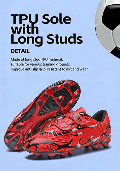 Scarpe da calcio per bambini, scarpini professionali da scuola, tacchetti per erba, allenamento sportivo, calzature outdoor e futsal per ragazzi, 28-38