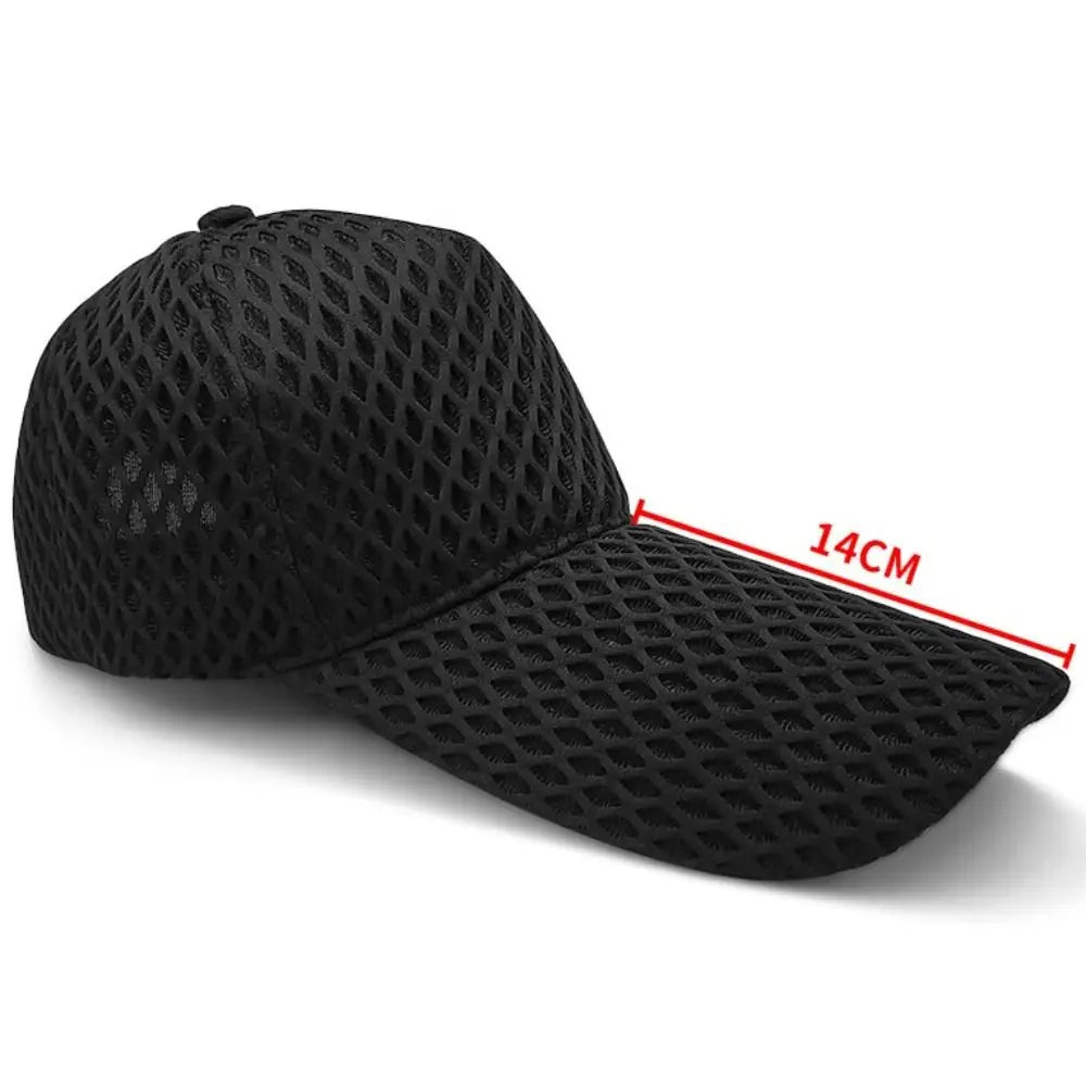 Quality 14cm Long Brim Sun Hat Big Size Large Head Baseball Caps Mesh Sunshade Oversize Trucker Cap Men
