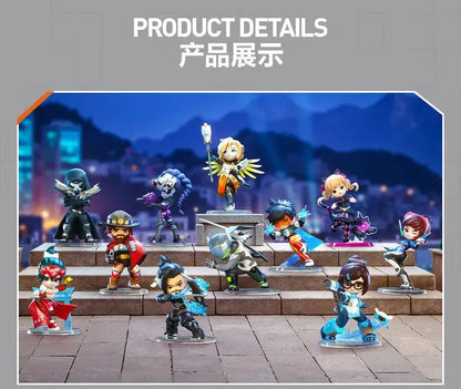 POP MART Genuine Overwatch Play Of The Game Series Blind Box PVC Collectible Figurines Desktop Ornaments Girl Toy Model For Fans