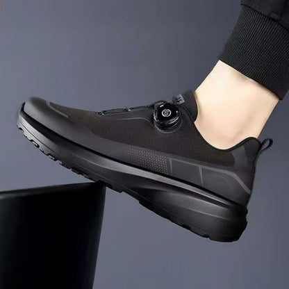 Originální nové pánské tenisky s otočným knoflíkem, platformové ležérní boty na chůzi, outdoorové odolné běžecké sportovní boty Plus