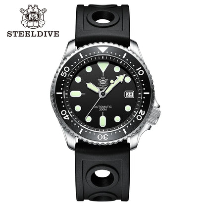 Steeldive SD1973 Men's Dive Watch Automatic Mechanical Men's Watch NH35 Bracelet 41mm Diver Watch