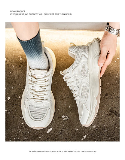 Herren-Speed-Freizeitsneaker für Frühling und Sommer, mit weicher Sohle, rutschfest, atmungsaktiv, Outdoor-Laufschuhe, modische Youth Joker Sportschuhe