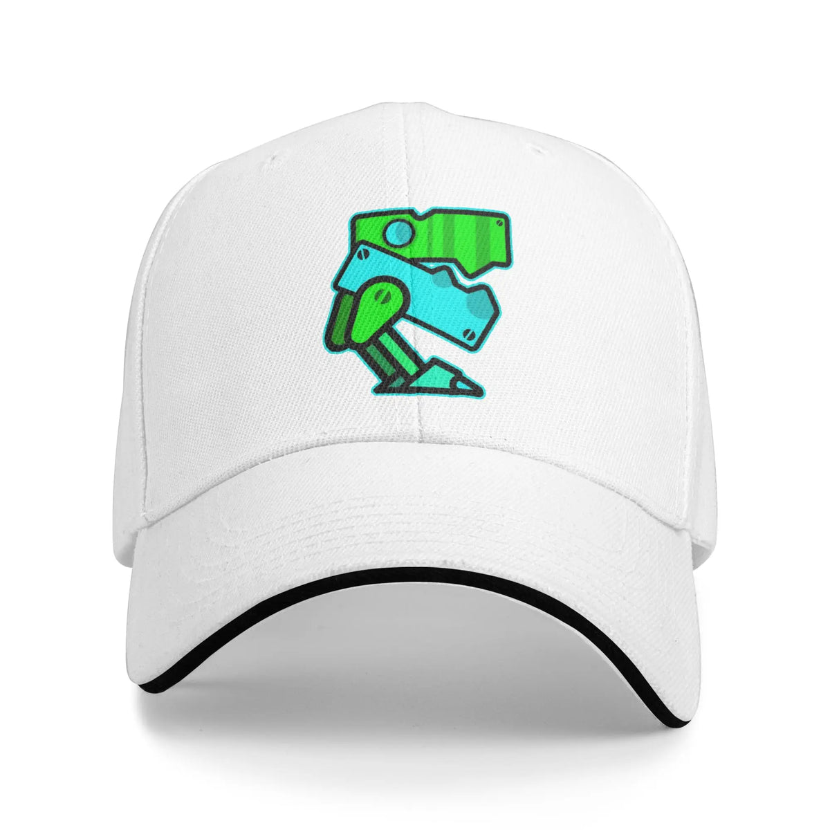Geometry Game Dash Baseball Cap Casual Unblocked Level Sandwich Hat za moške in ženske, dihalna pokrivala za različne aktivnosti