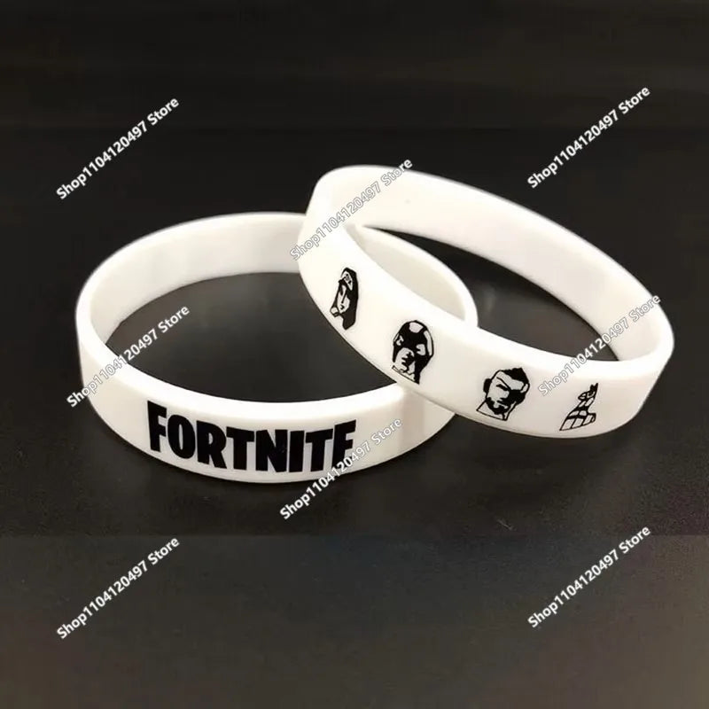 1 piece Red Black Blank Fitness Fortnite Wristband Gift Men's Women's Children's Rubber Silicone Bracelet Wholesale
