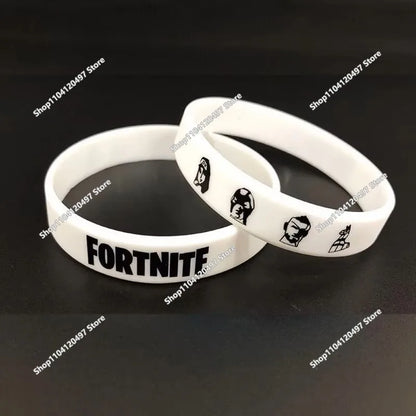 1 piece Red Black Blank Fitness Fortnite Wristband Gift Men's Women's Children's Rubber Silicone Bracelet Wholesale