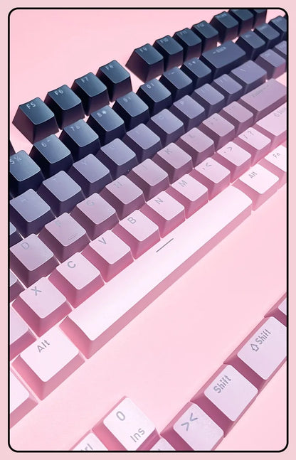 132 Keys OEM Profile Gradient backlit RGB Keycaps For Cherry Mx Switch Mechanical Gamer Keyboard PBT Keycap ISO Layout Key caps