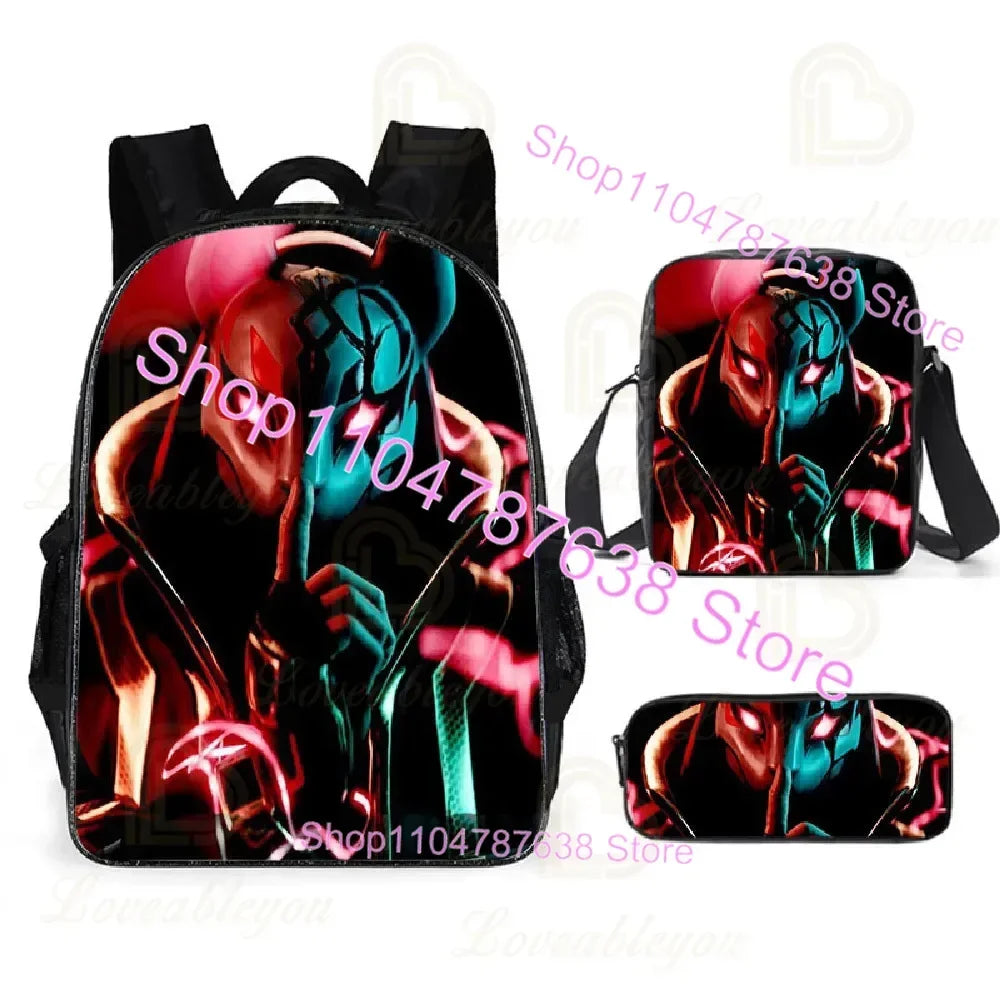 F-FORTNITE Battle Games Backpack for Children School Bag Boys Girls Primary Crossbody Pencil Case Kids Toddler Backpack