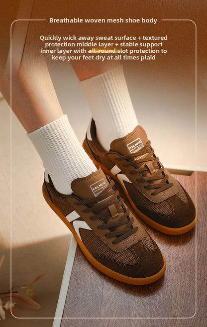 Kelme Men's German Training Shoes Mesh Breathable T-head Shoes Women's Casual Versatile Low Top Board Shoes