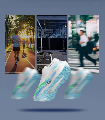 Vyriški sportiniai „Carbon Board“ specialūs, kvėpuojantys, lengvi, moteriški, patogūs, sportiniai, neslystantys sportiniai bateliai, skirti maratonui ir bėgimui