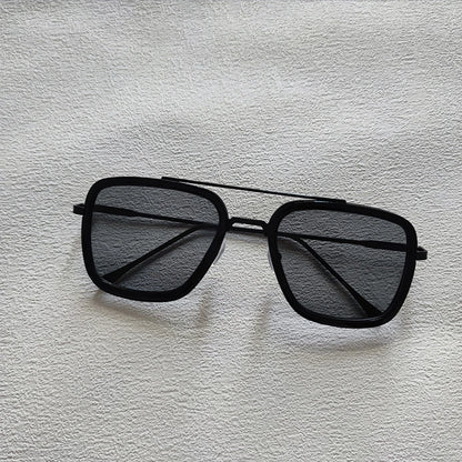 Ochelari de soare pătrați pentru bărbați, ochelari de soare metalici în stil steampunk pentru femei, ochelari de soare la modă pentru activități în aer liber, accesoriu unisex
