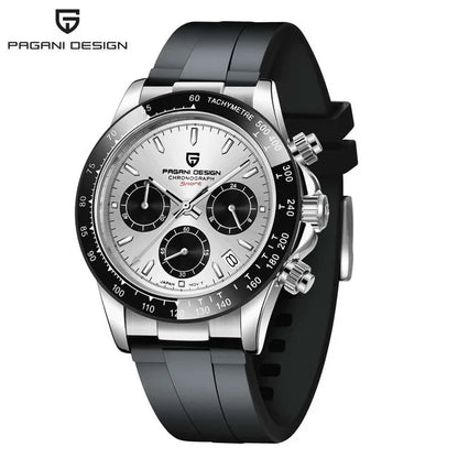 PAGANI DESIGN V2 40MM Meteorite Dial Men Quartz Watches Sapphire Retro Chronograph Waterproof Watch For Men