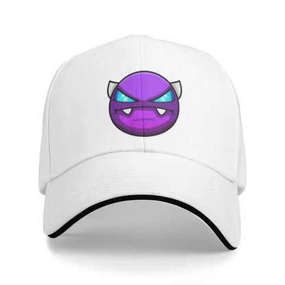 Geometry Game Dash Baseball Cap Casual Unblocked Level Sandwich Hat za moške in ženske, dihalna pokrivala za različne aktivnosti