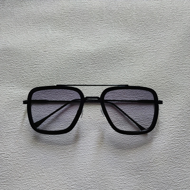 Ochelari de soare pătrați pentru bărbați, ochelari de soare metalici în stil steampunk pentru femei, ochelari de soare la modă pentru activități în aer liber, accesoriu unisex