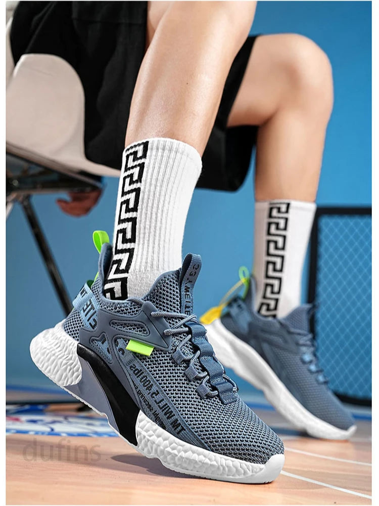 Men's New Sneakers Light Casual Fashion Running Elastic Leisure Outdoor Mesh Summer Sports Tennis Walking Shoes 2025 Size