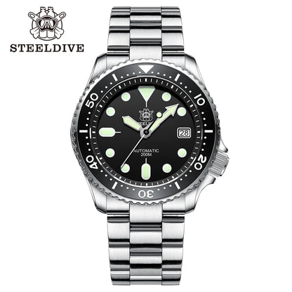 Steeldive SD1973 Men's Dive Watch Automatic Mechanical Men's Watch NH35 Bracelet 41mm Diver Watch
