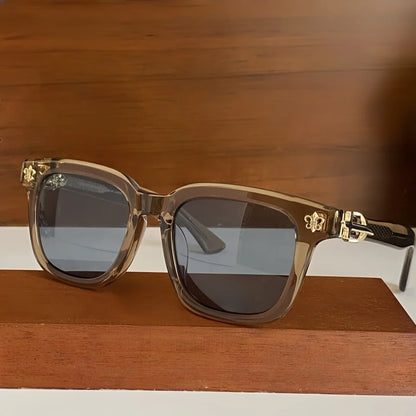 Męskie modne, spersonalizowane okulary przeciwsłoneczne z acetatu – markowy projekt w stylu retro, luksusowe, z filtrem UV400 – damskie okulary przeciwsłoneczne do aktywności na świeżym powietrzu